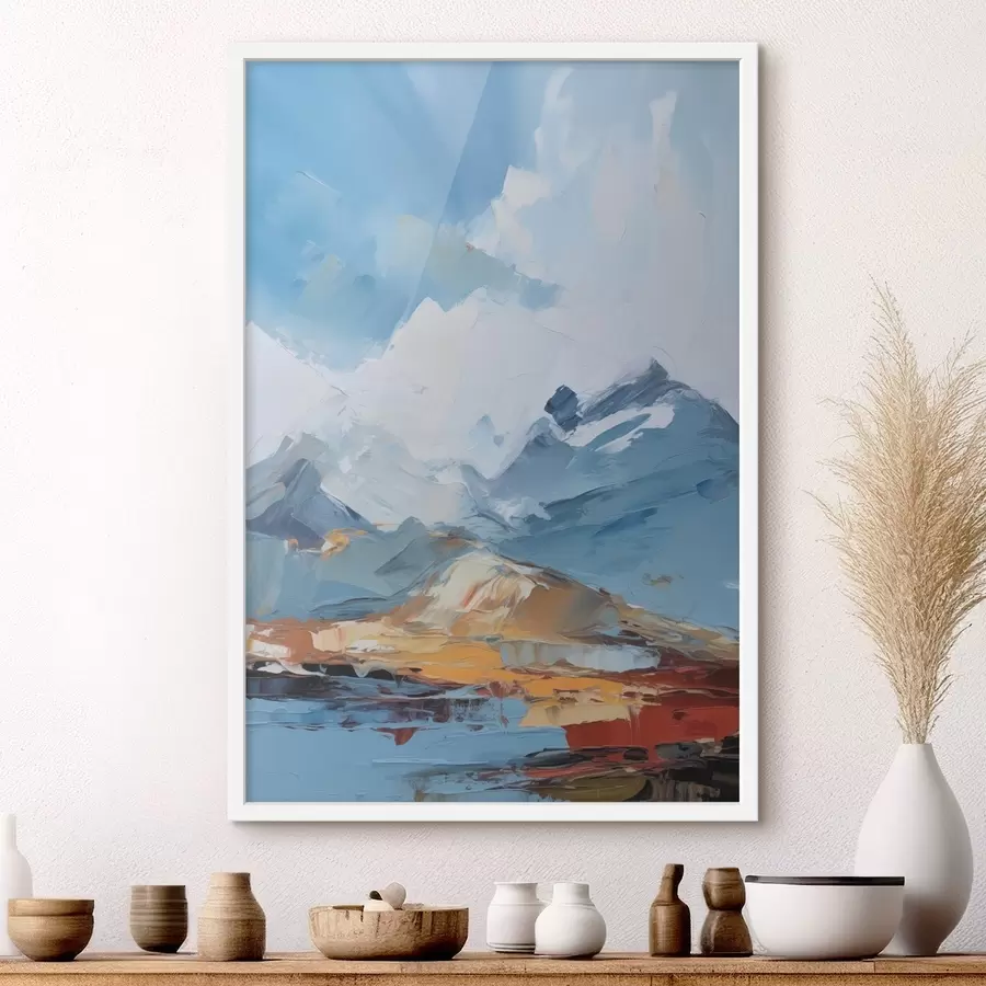 Fototapetes Kalnu imitācijas glezniecība f48045