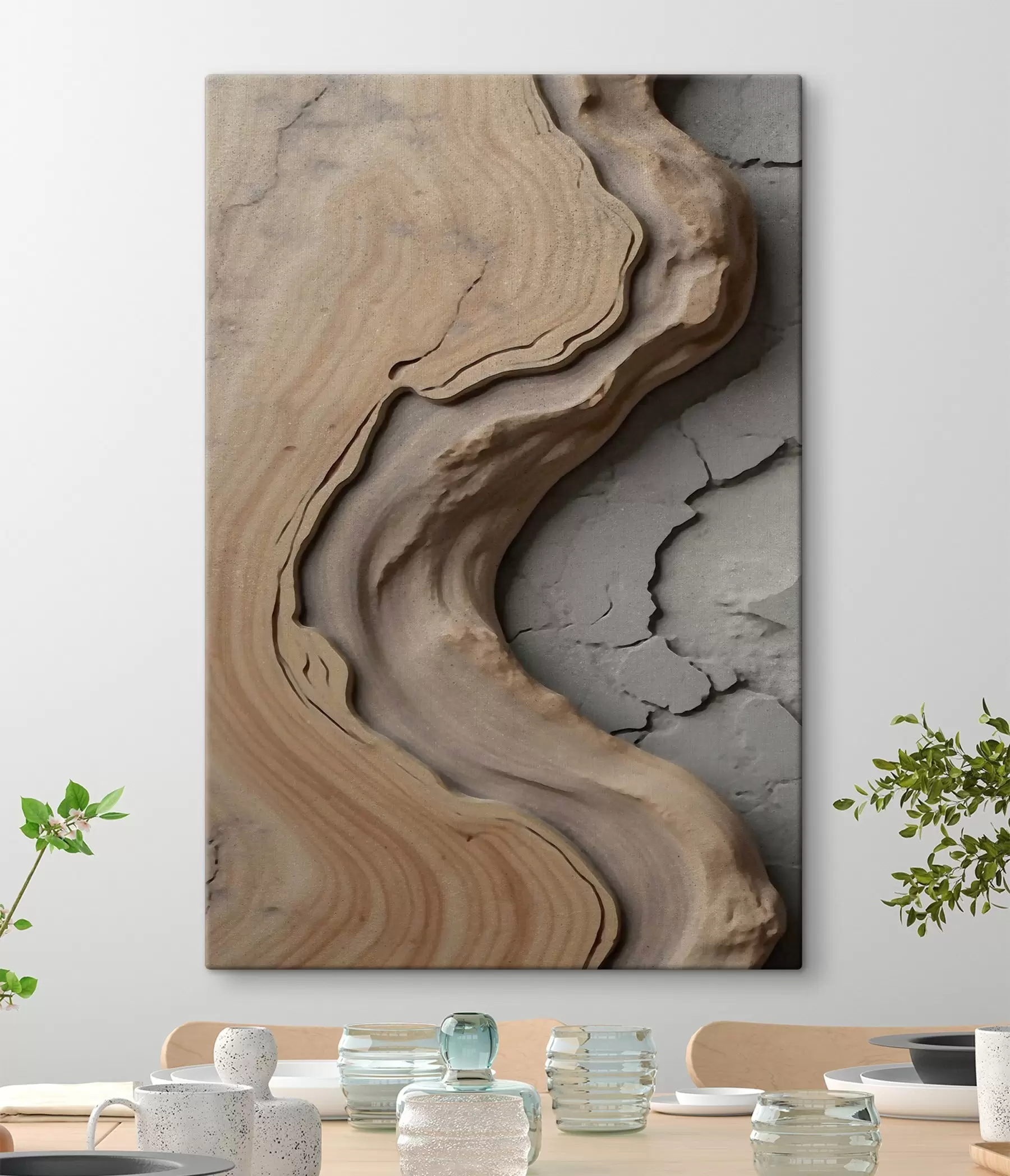 Glezna Koks un betons, imitācija s48105