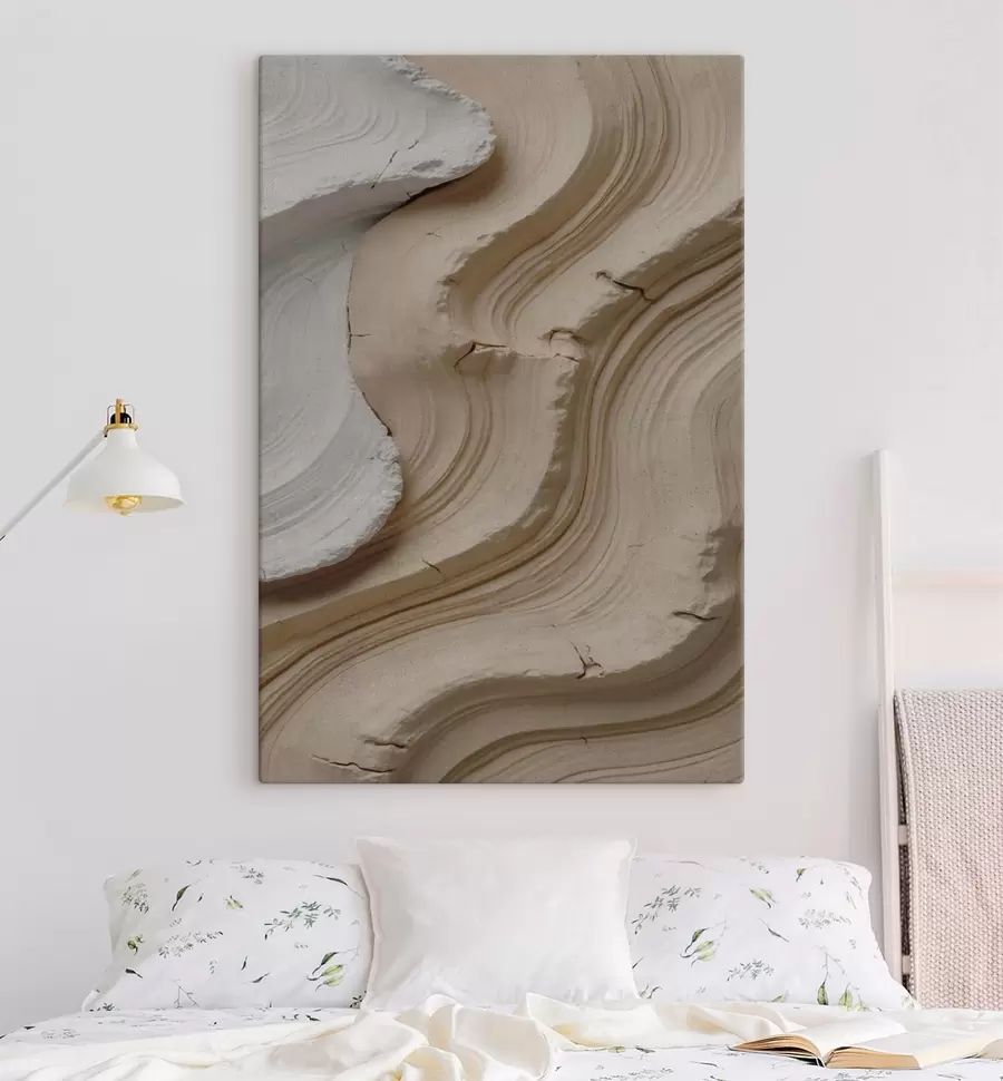 Glezna Gaismas un smilškrāsas apdares imitācija s48108