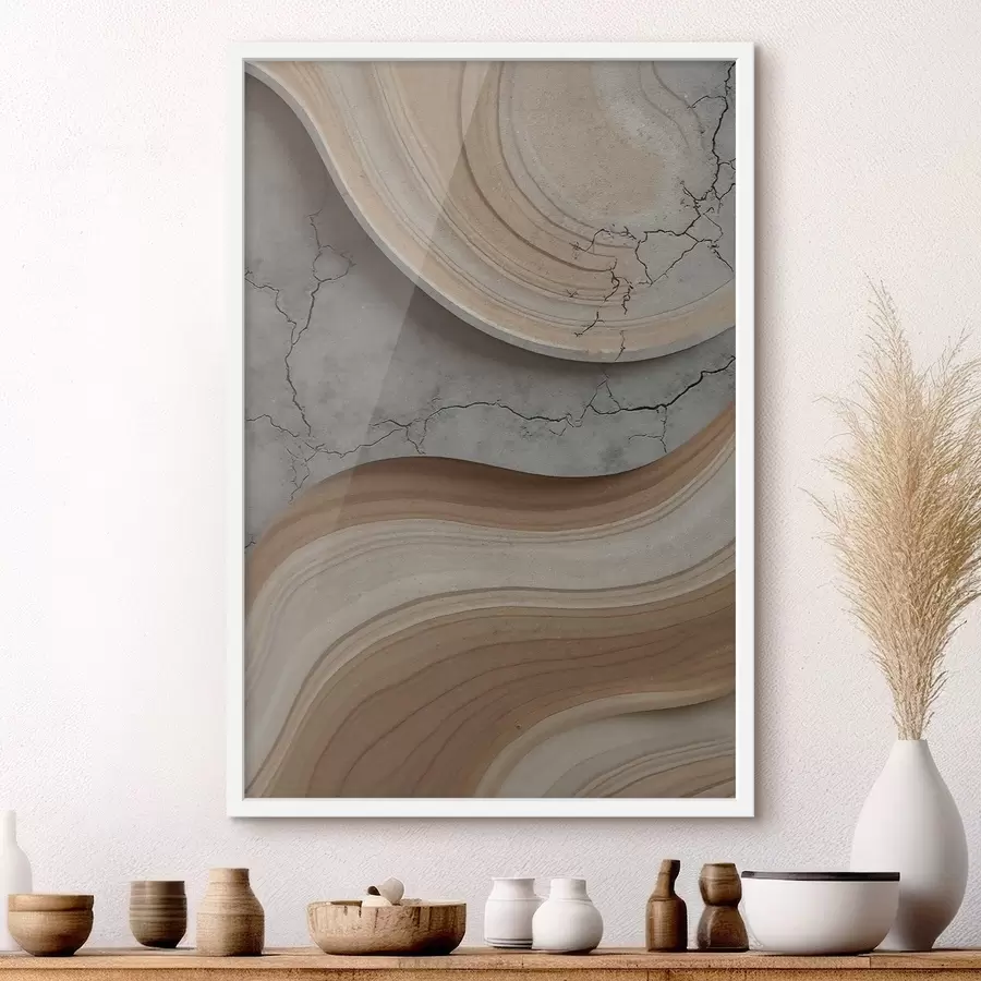 Fototapetes Koks un gaišs marmors, imitācija f48103