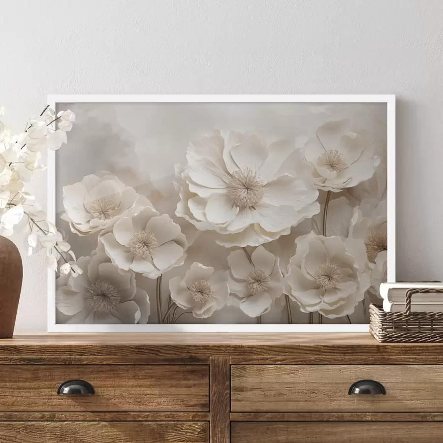 Fototapetes Lieli ziedi f48111