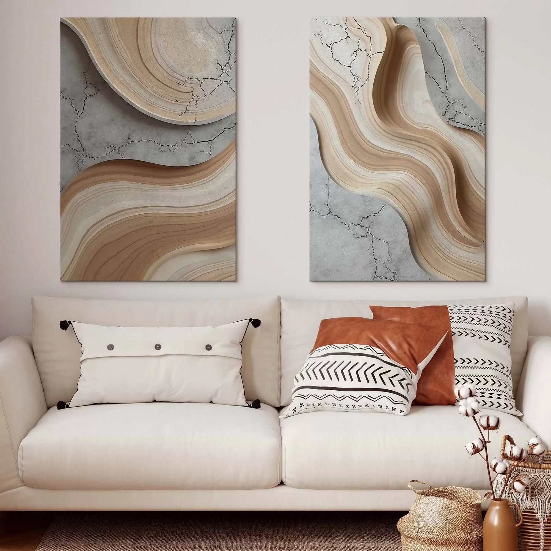 Glezna Koks un betons, imitācija m30078