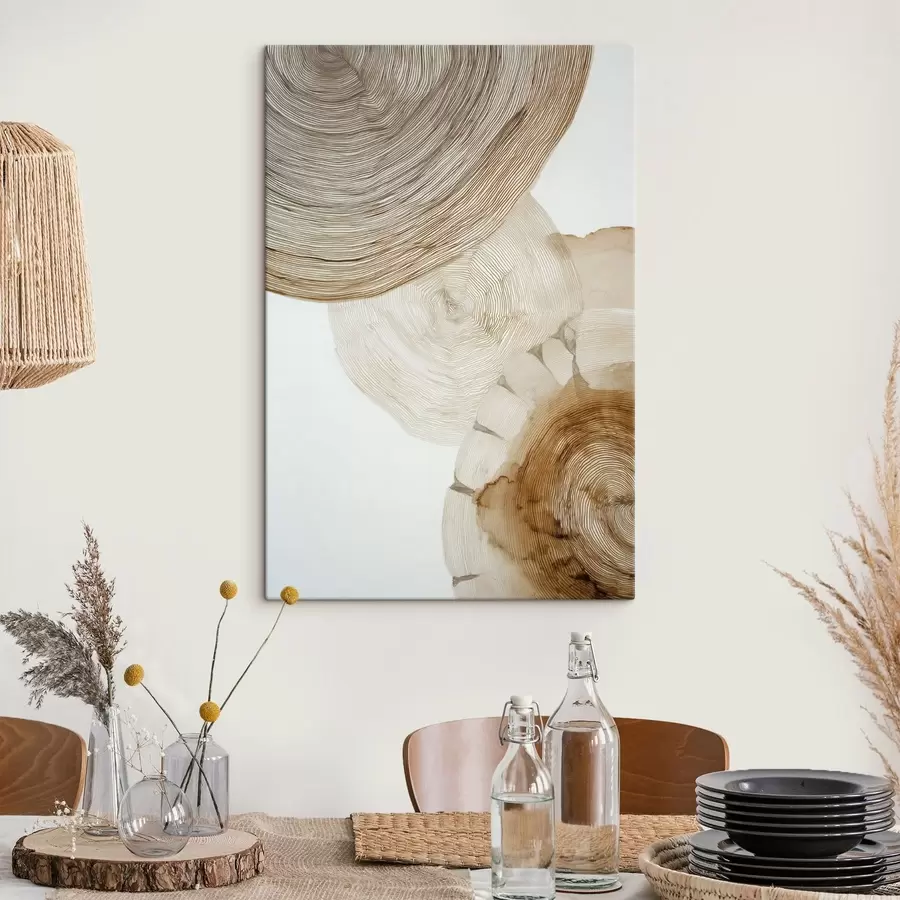 Glezna abstrakta gada koku gredzeni s47933