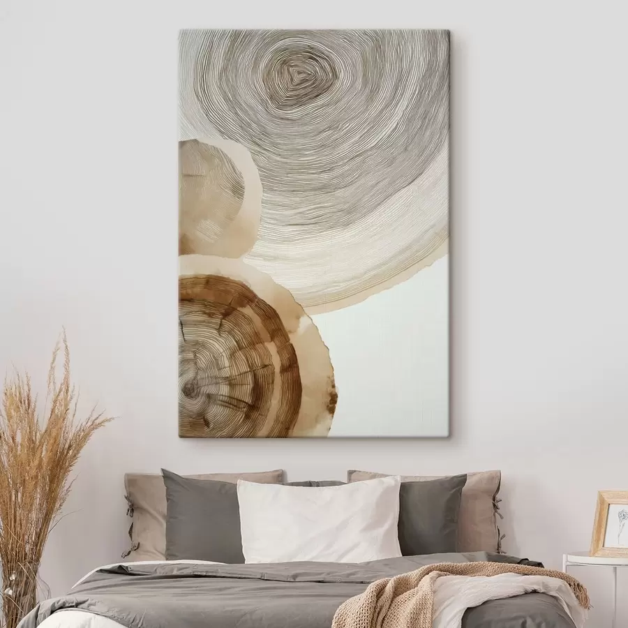 Glezna abstrakta gada koku gredzeni s47934