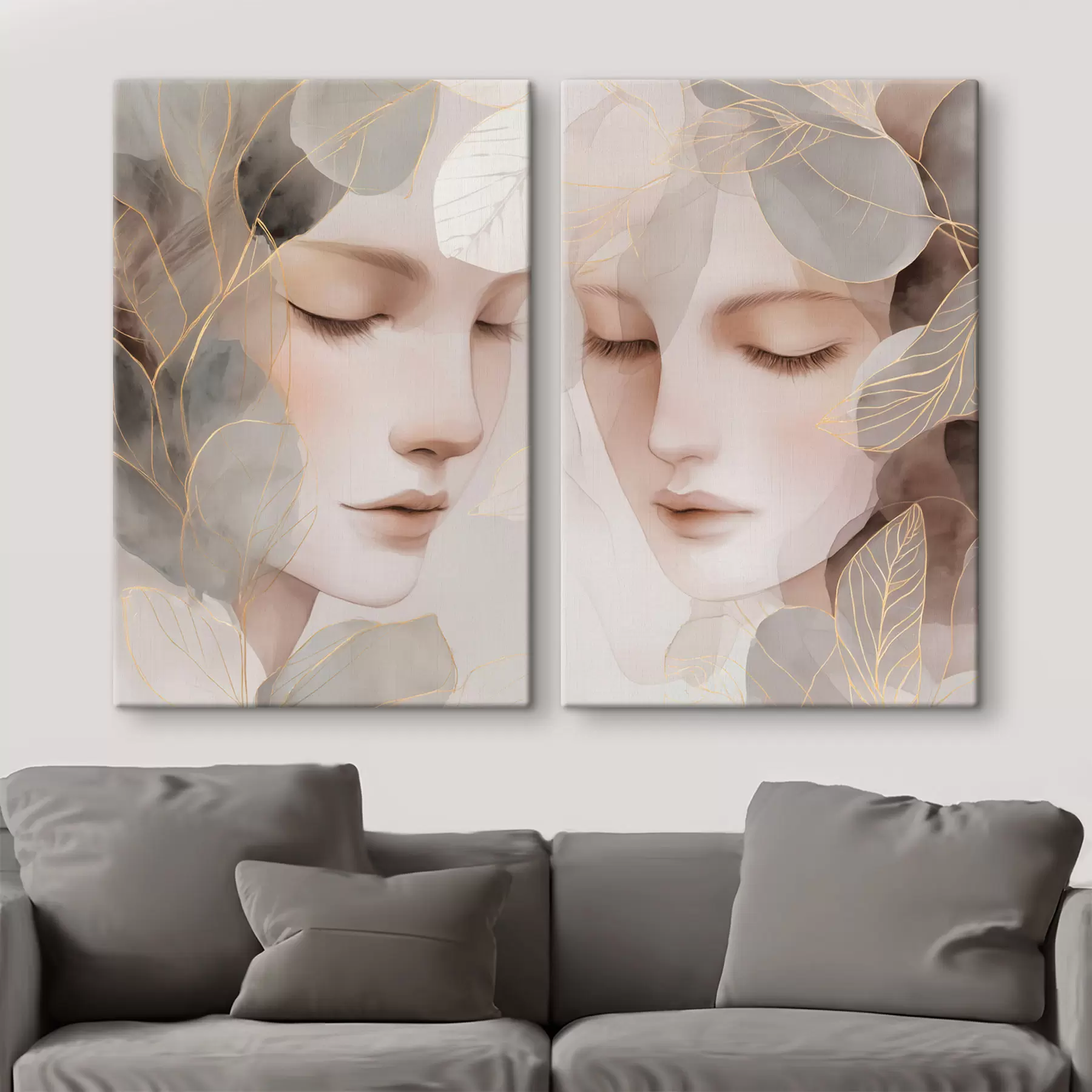 Glezna meitene lapās m30091