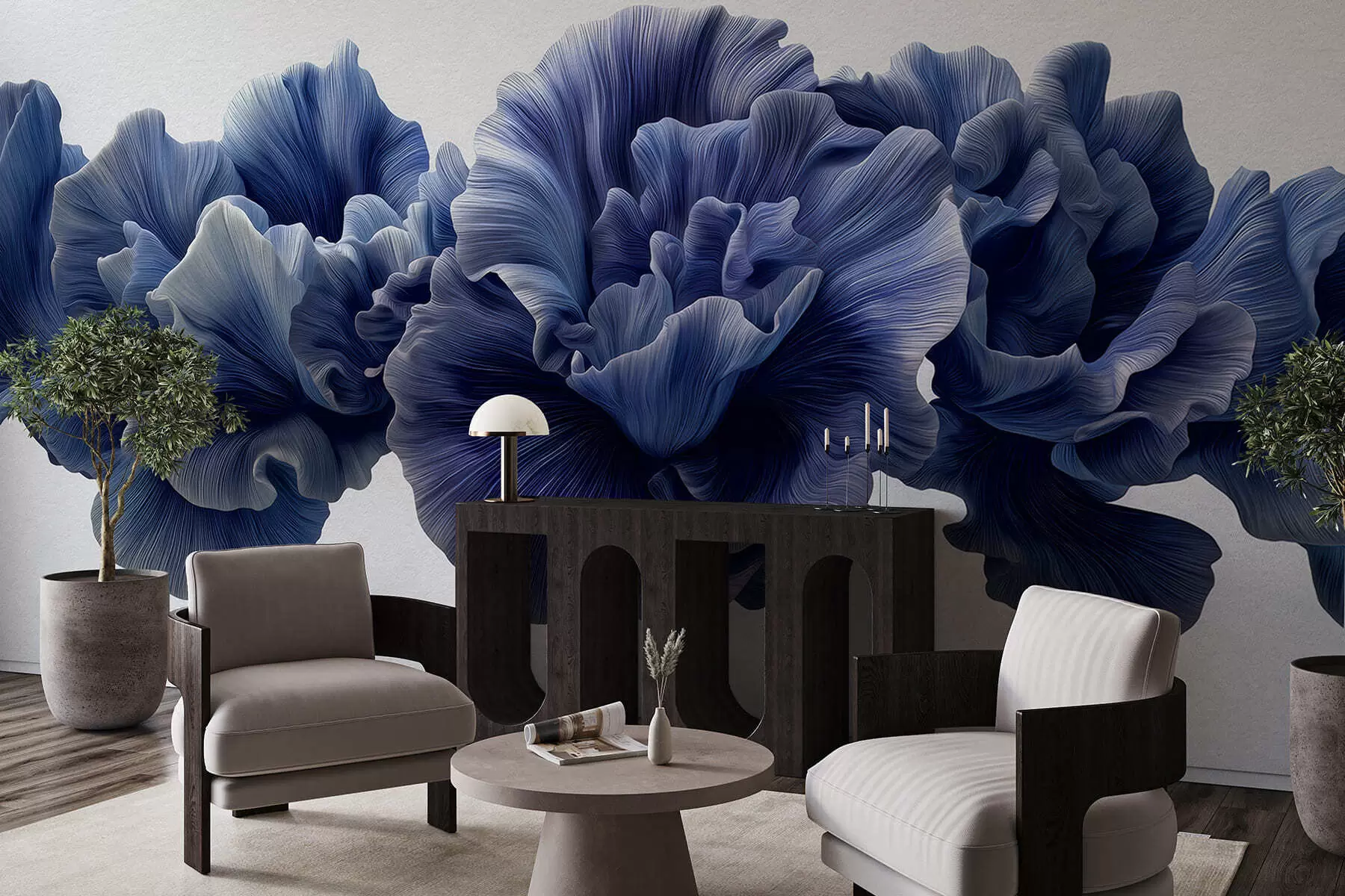 Fototapetes Luksusa ziedlapiņu izliekumi w05249