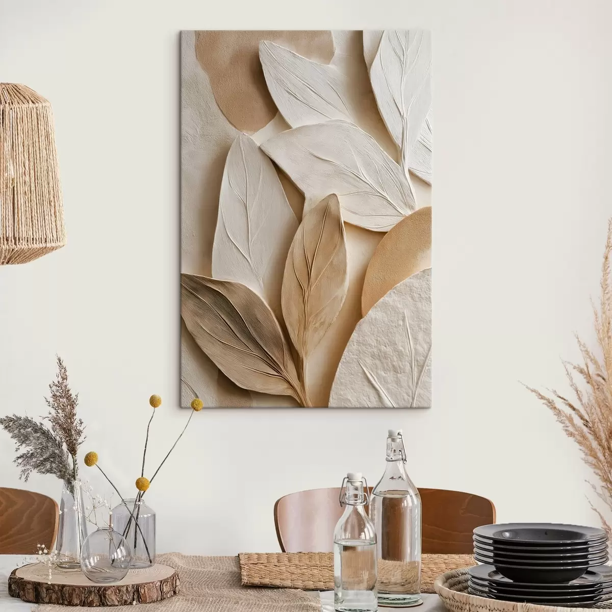 Glezna Abstraktās lapas s48123