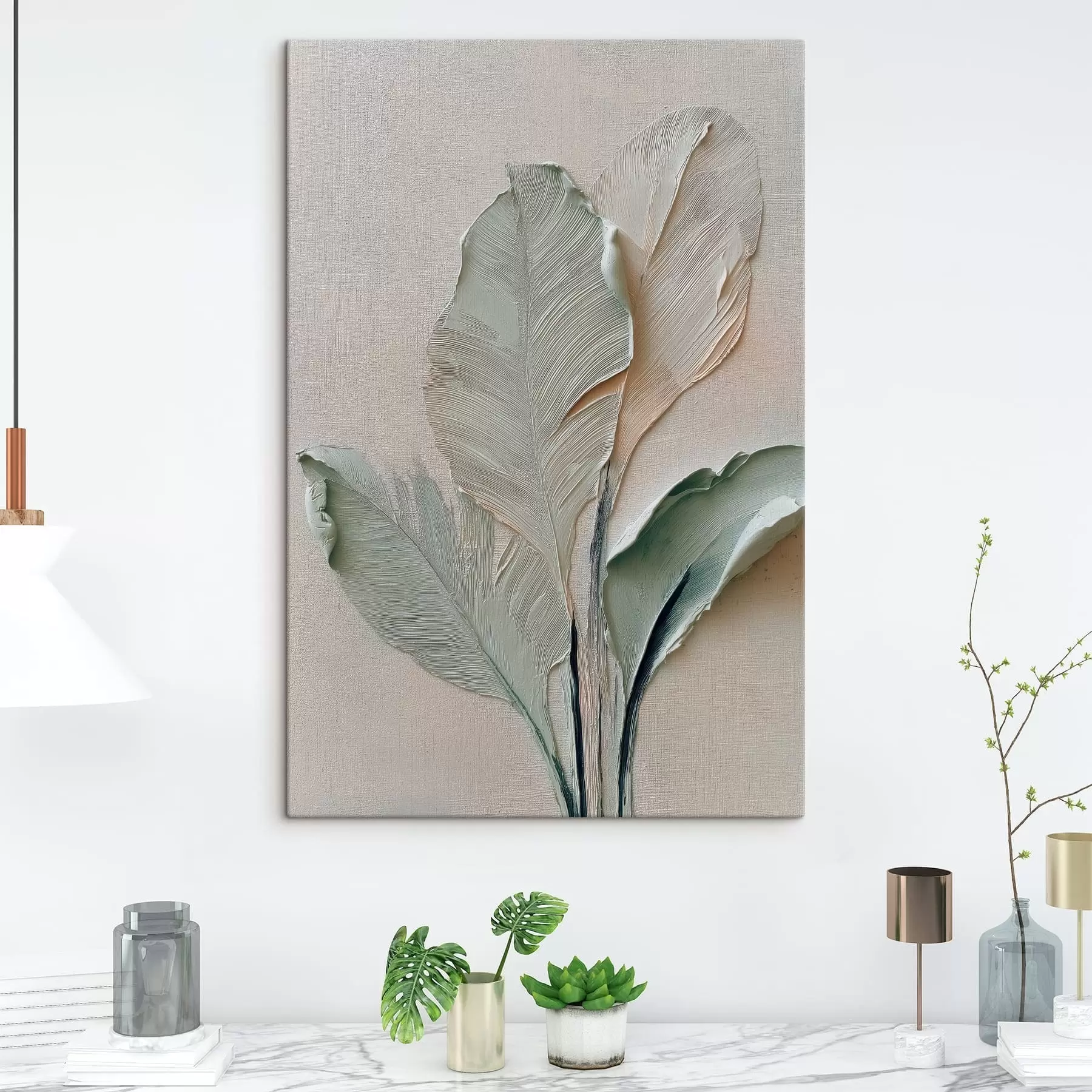 Fototapetes Abstraktās lapas s48130