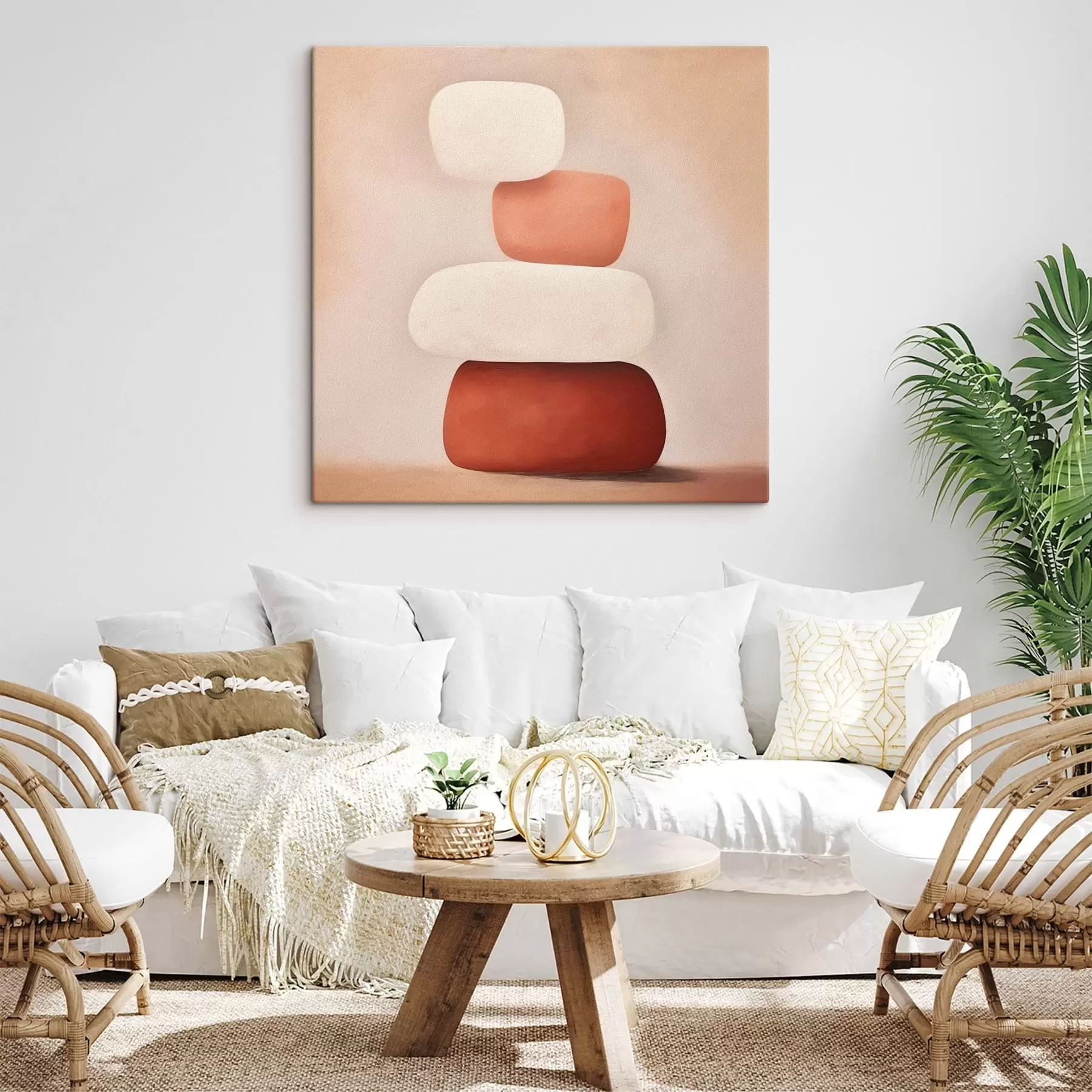 Glezna minimāla abstrakta saliktu figūru kompozīcija s48076