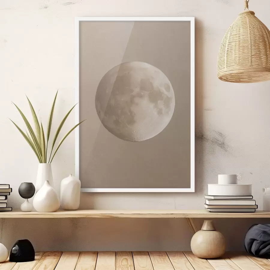 Fototapetes minimāls mēness sirpis f48115