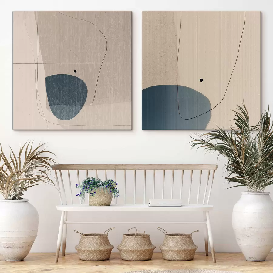 Glezna Minimālisma abstrakcija ar līniju m30082