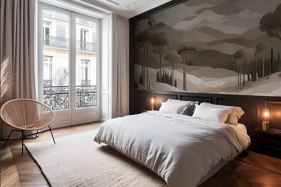 Fototapetes Ainava eļļas krāsu stilā w05258v1