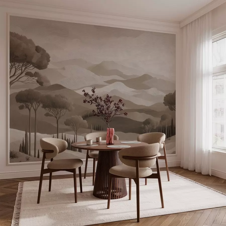 Fototapetes Ainava eļļas krāsu stilā w05258v1