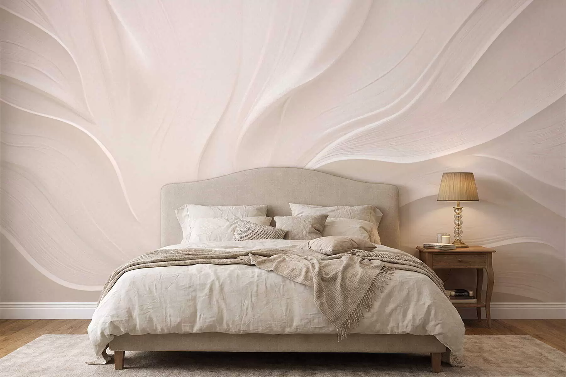 Fototapetes Delikātas caurspīdīgas lapas uz zara w05267