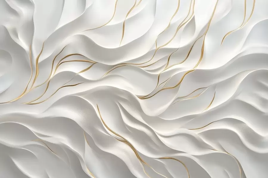 Fototapetes Pelēki reljefi viļņi ar dzelteniem akcentiem w09724