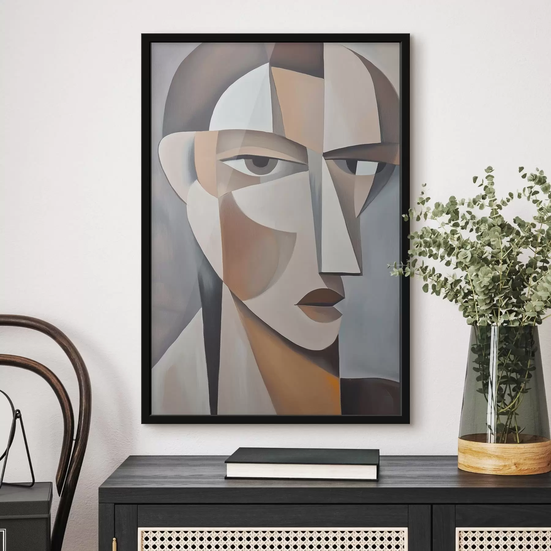 Fototapetes Mūsdienīgs kubisma portrets f48013