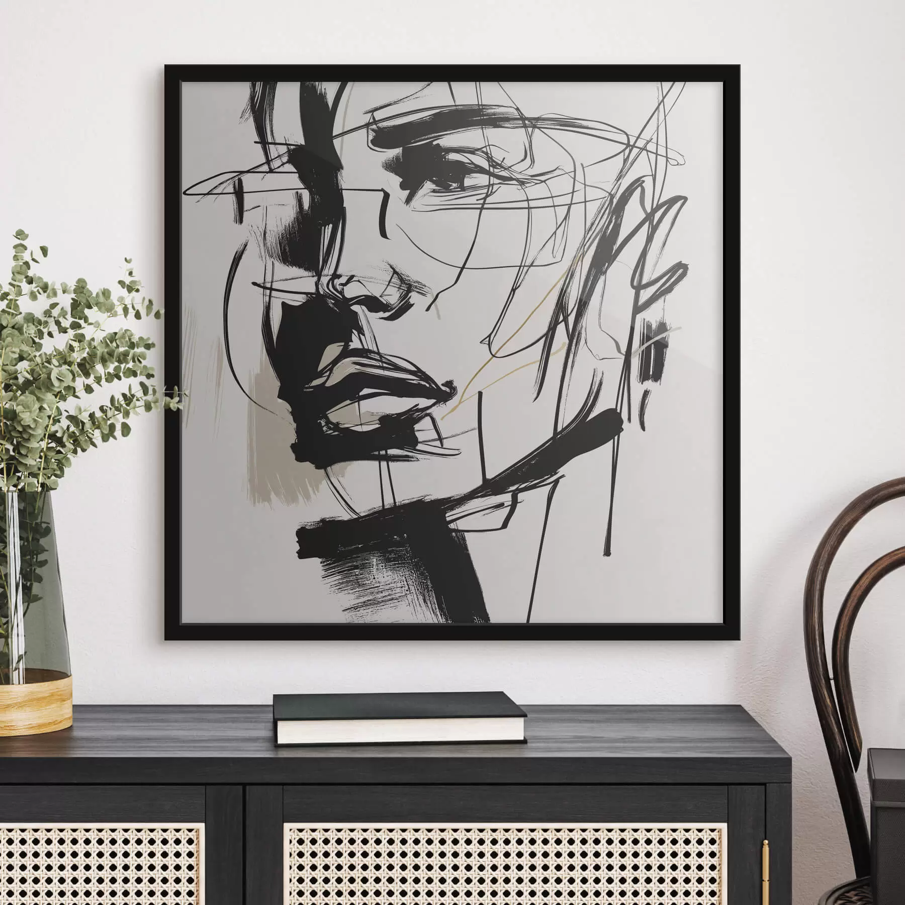 Fototapetes Minimālistiski vīrieša portreti f48015