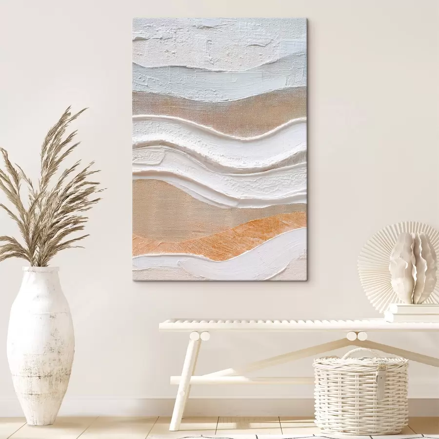 Glezna Teksturēta kompozīcija ar izteiksmīgiem triepieniem minimālisma stilā s47965