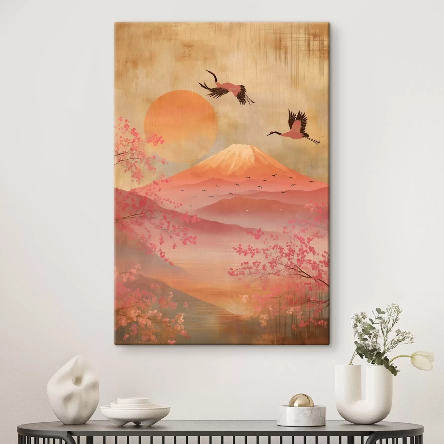 Glezna Celtņi pret sauli un kalniem: ilustrācija digitālās mākslas stilā s47992