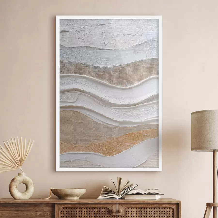 Fototapetes Teksturēta kompozīcija ar izteiksmīgiem triepieniem minimālisma stilā f47965