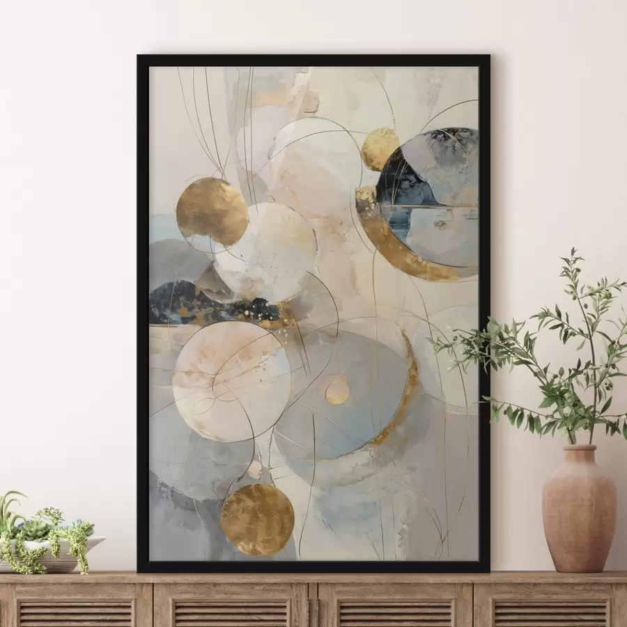 Fototapetes Debesu toņu un ģeometrisko formu harmonija minimālisma stilā f47986