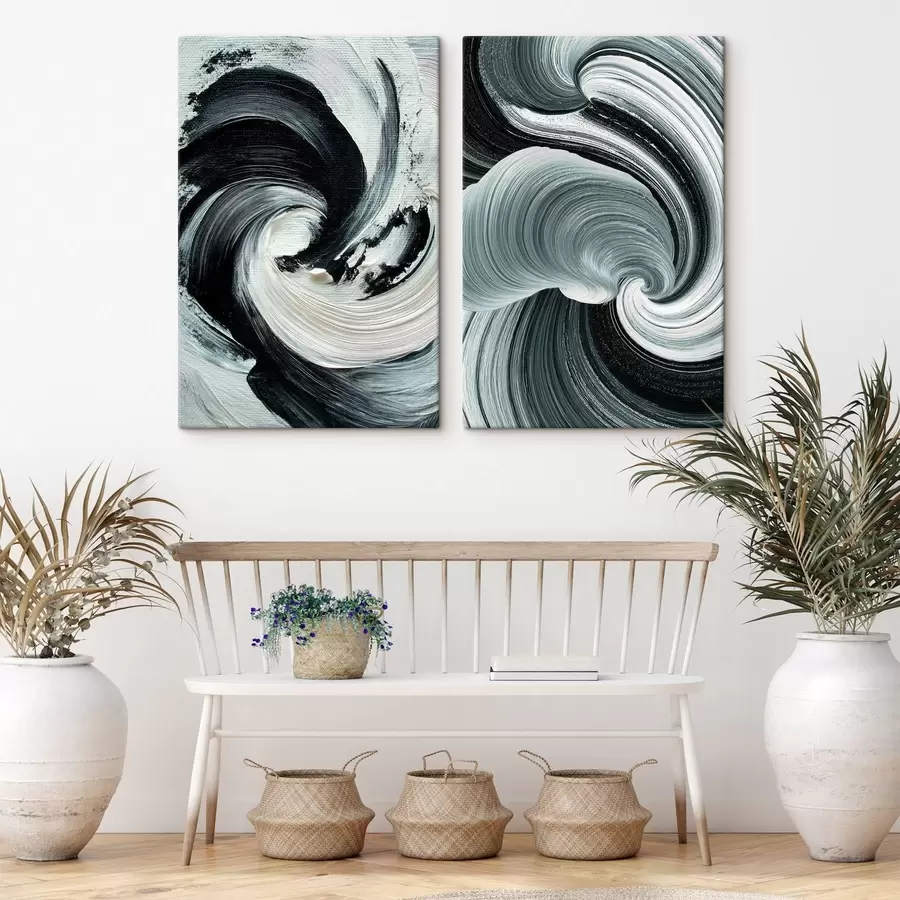 Fototapetes Izteiksmīga monohroma kompozīcija ar apjomīgu faktūru m30041