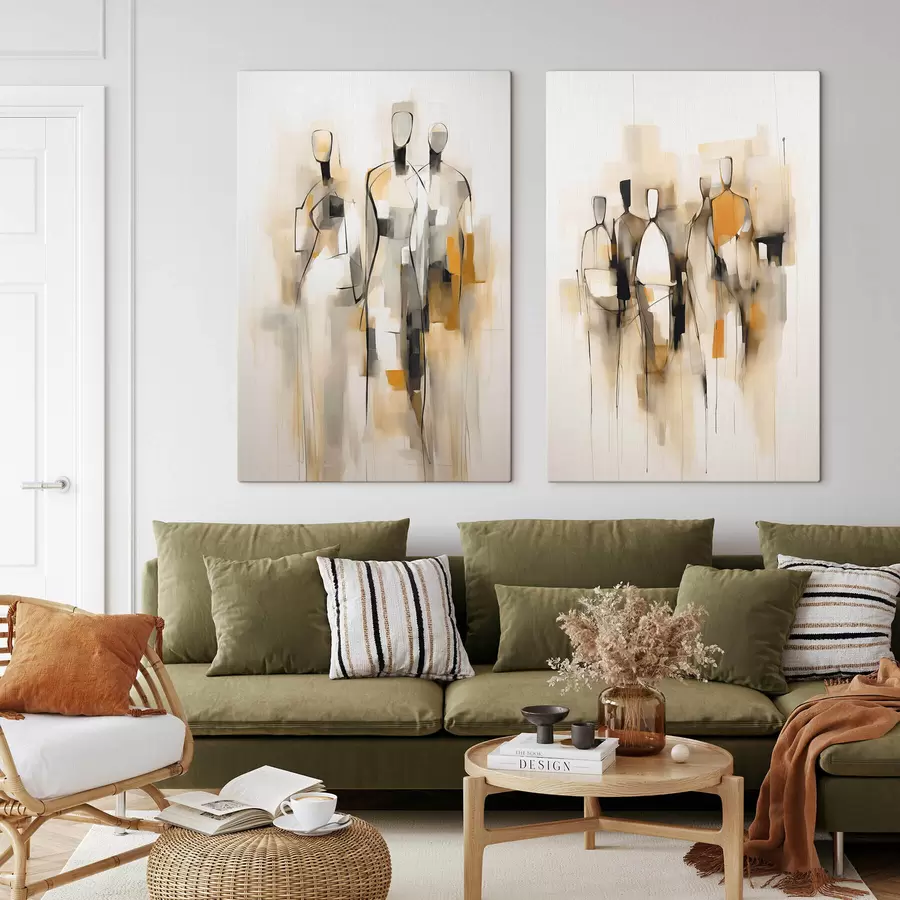 Glezna Abstrakti silueti m30125