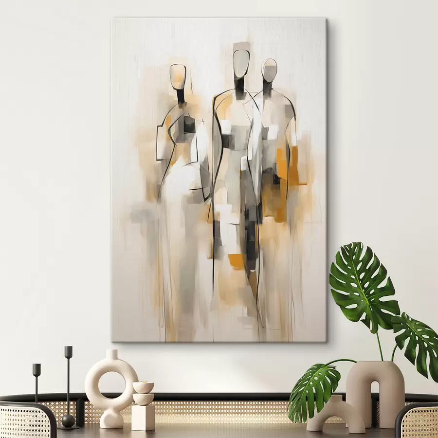 Glezna Abstrakti silueti s48173