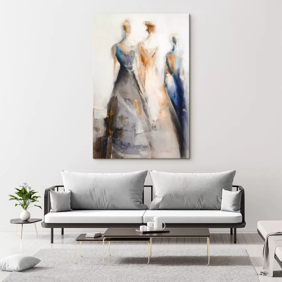 Glezna Elegantas abstraktas sieviešu siluetas s48179