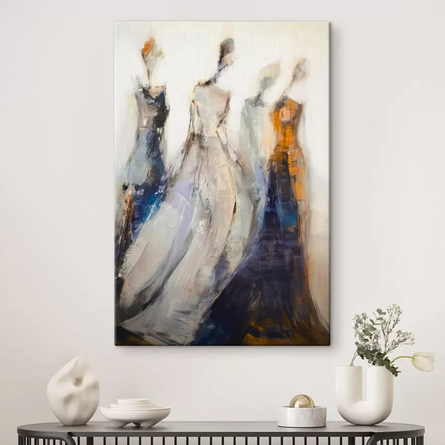 Glezna Elegantas abstraktas sieviešu siluetas s48180