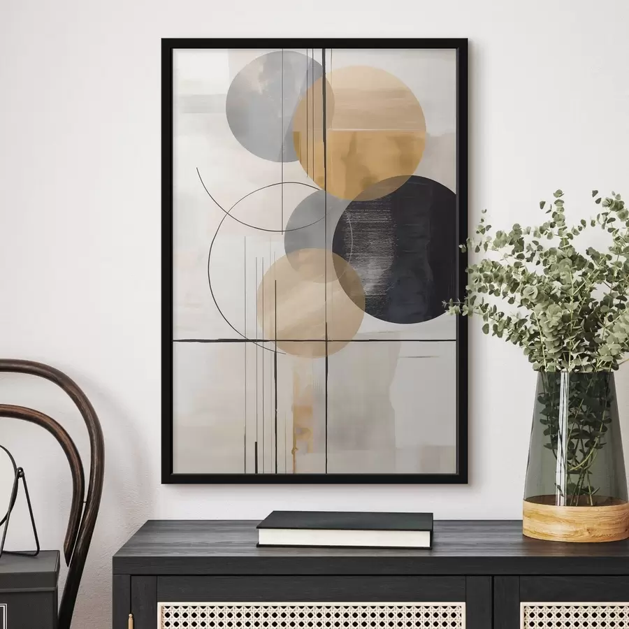 Fototapetes Abstrakts ar apļiem f48172