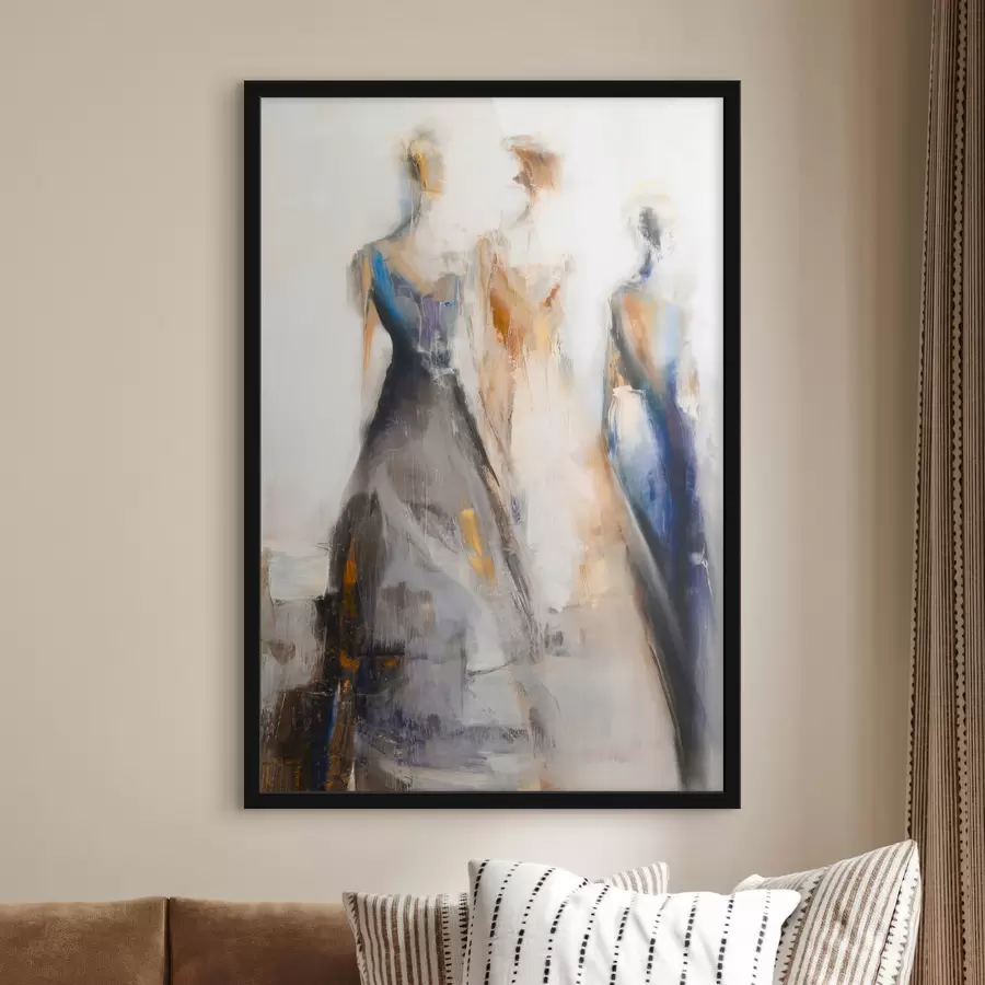 Fototapetes Elegantas abstraktas sieviešu siluetas f48179