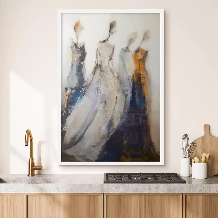 Fototapetes Elegantas abstraktas sieviešu siluetas f48180