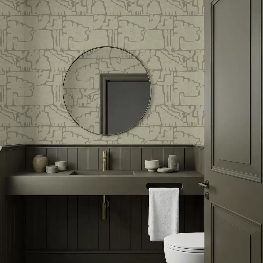 Fototapetes Viegli abstrakts raksts ar maigām formām a01122v2