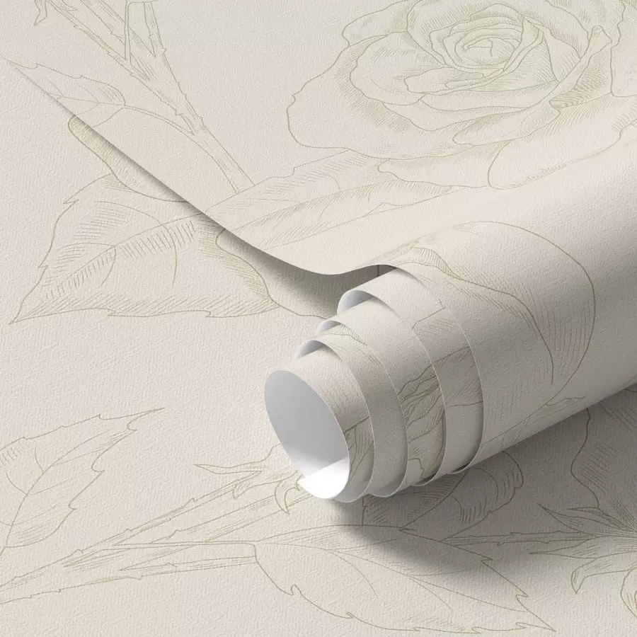 Fototapetes Gaiši rozā raksts uz smilškrāsas fona a01124