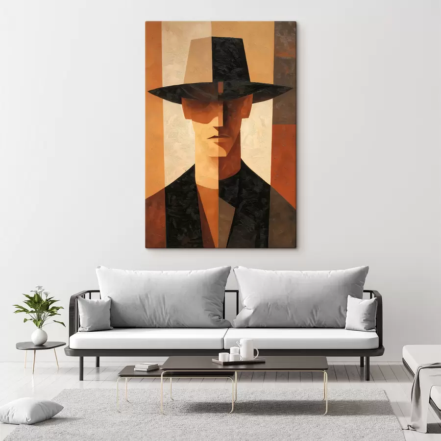 Glezna Ģeometrisks abstrakts portrets s48231