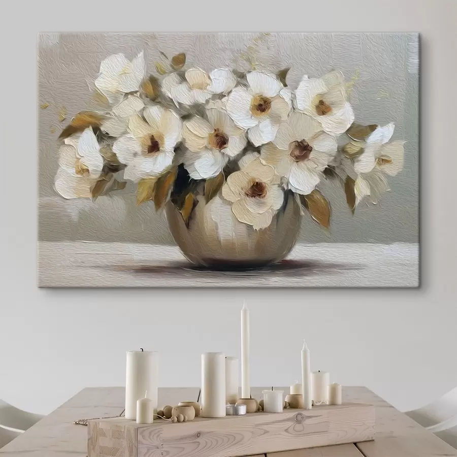 Glezna Ziedi vāzē s48242