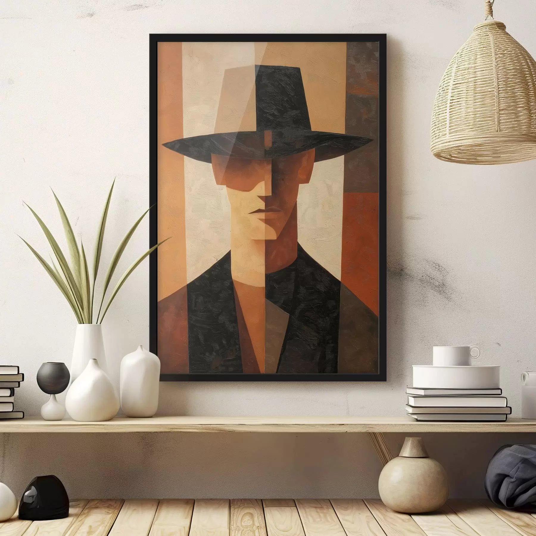 Fototapetes Ģeometrisks abstrakts portrets f48231