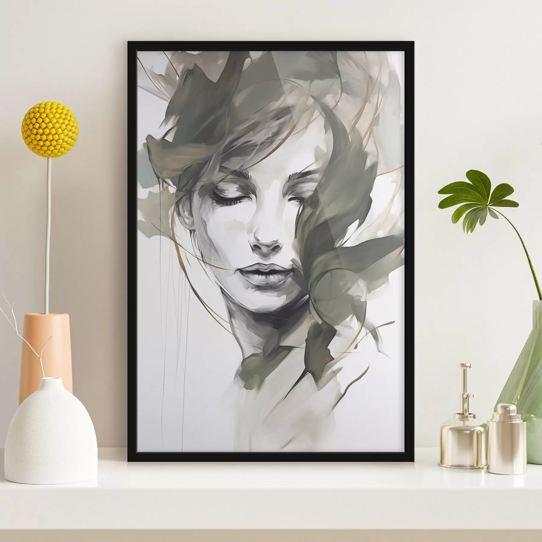 Fototapetes Abstrakts sievietes portrets f48270