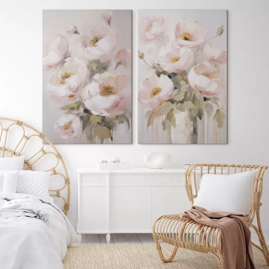 Fototapetes Abstraktu ziedu imitācija glezniecībā m30166