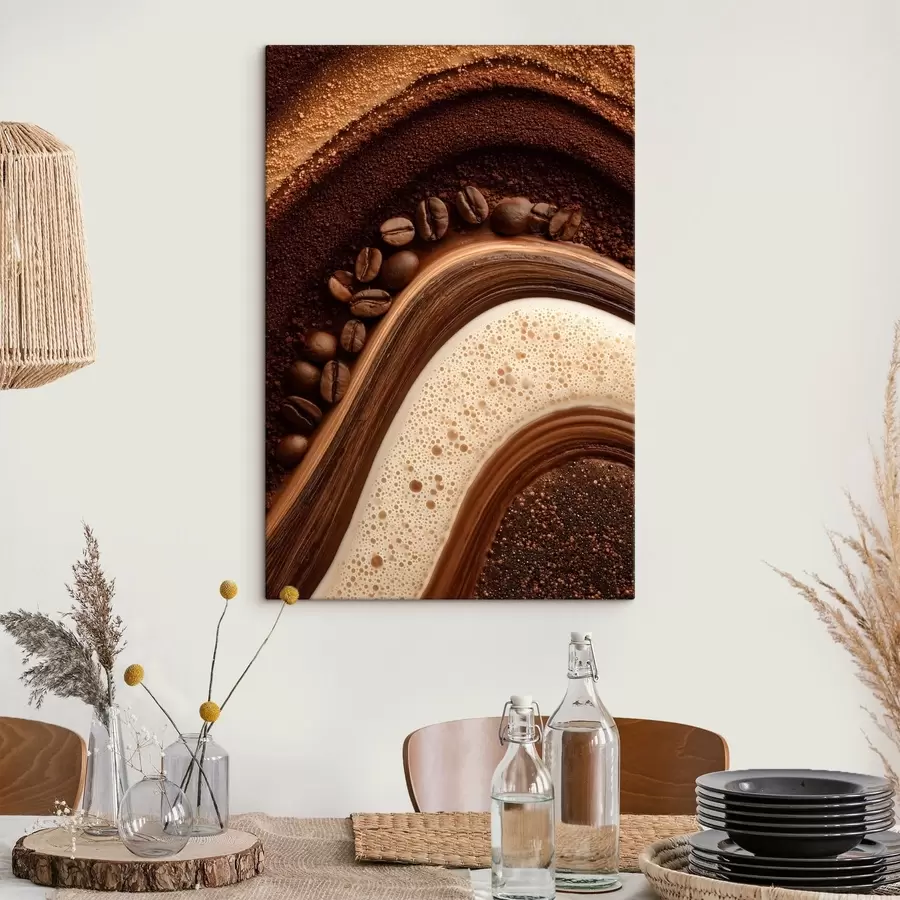 Glezna kafijas slāņi s47959
