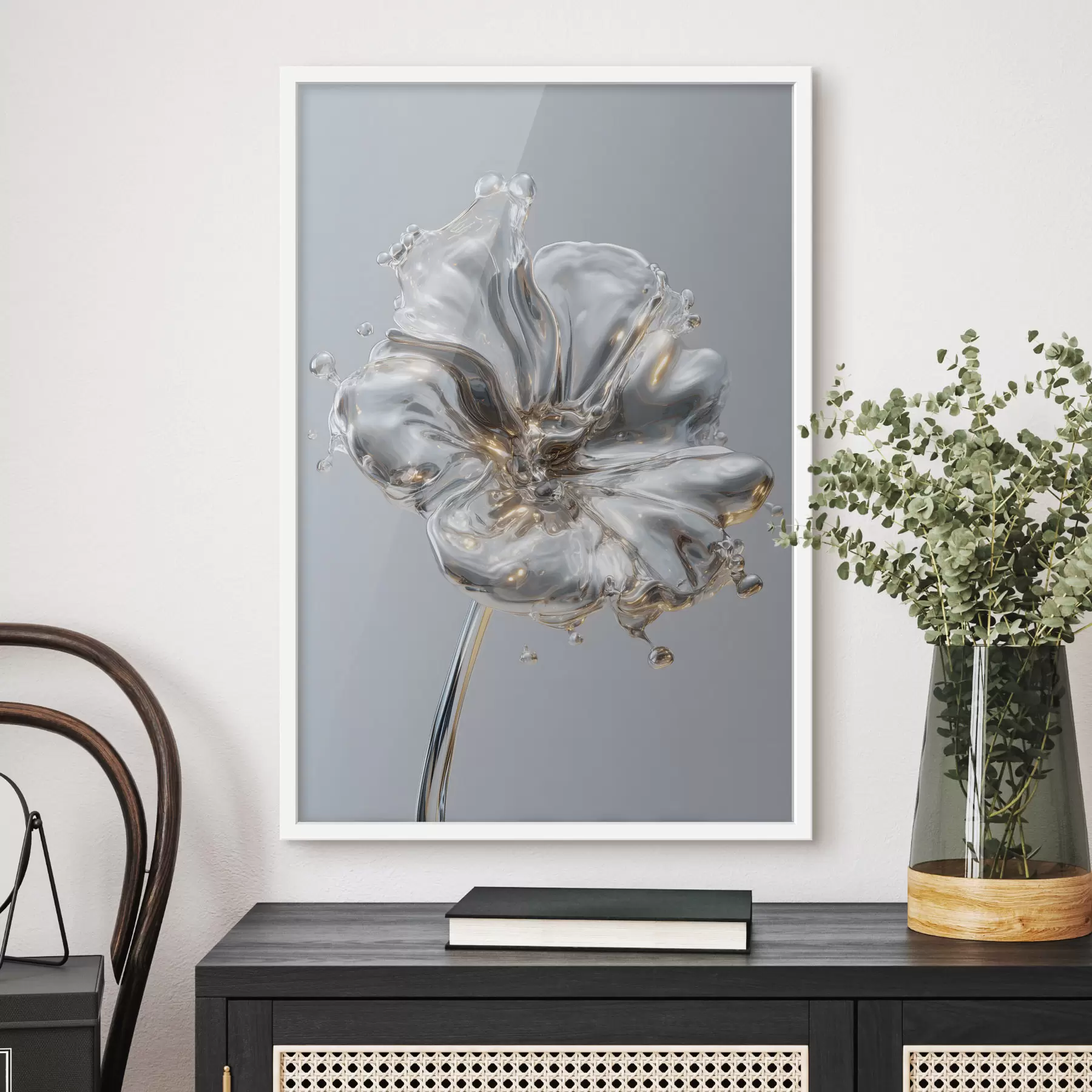 Fototapetes zieds šķidrā tekstūras stilā f47955