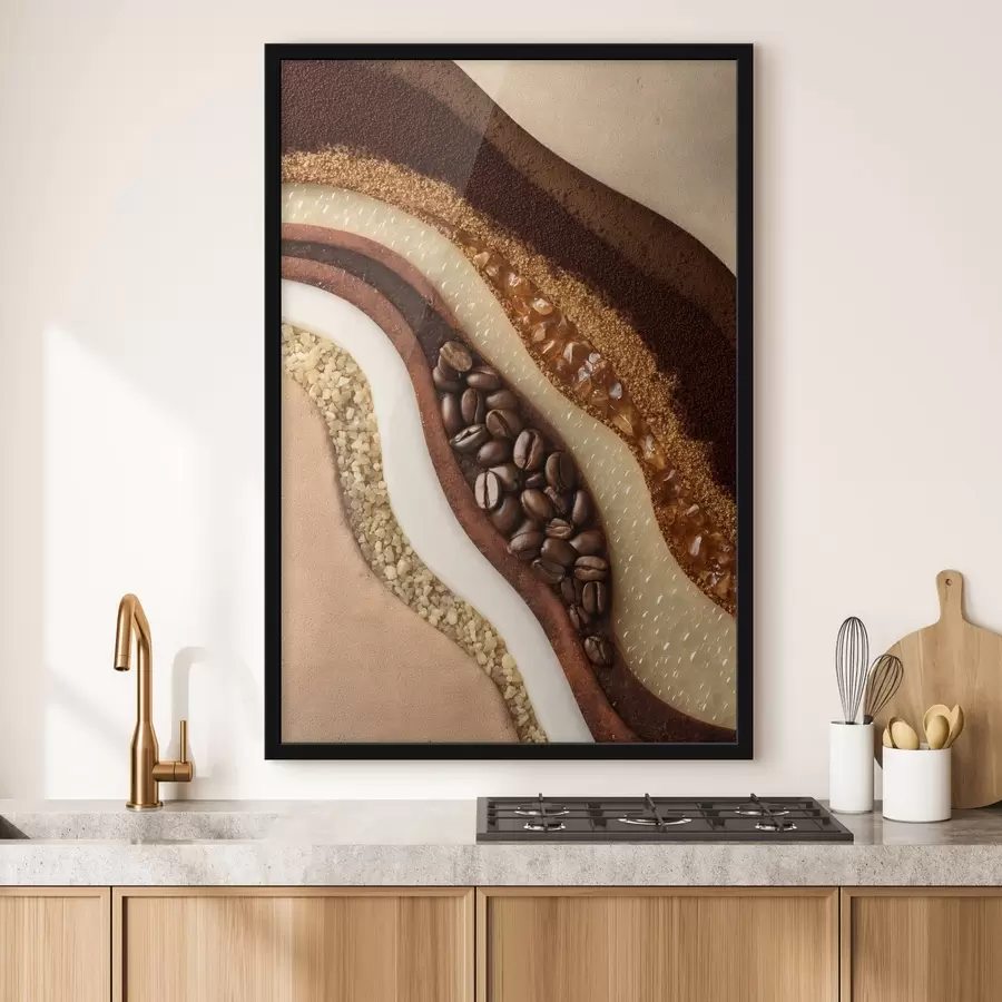 Fototapetes kafijas slāņi f47960