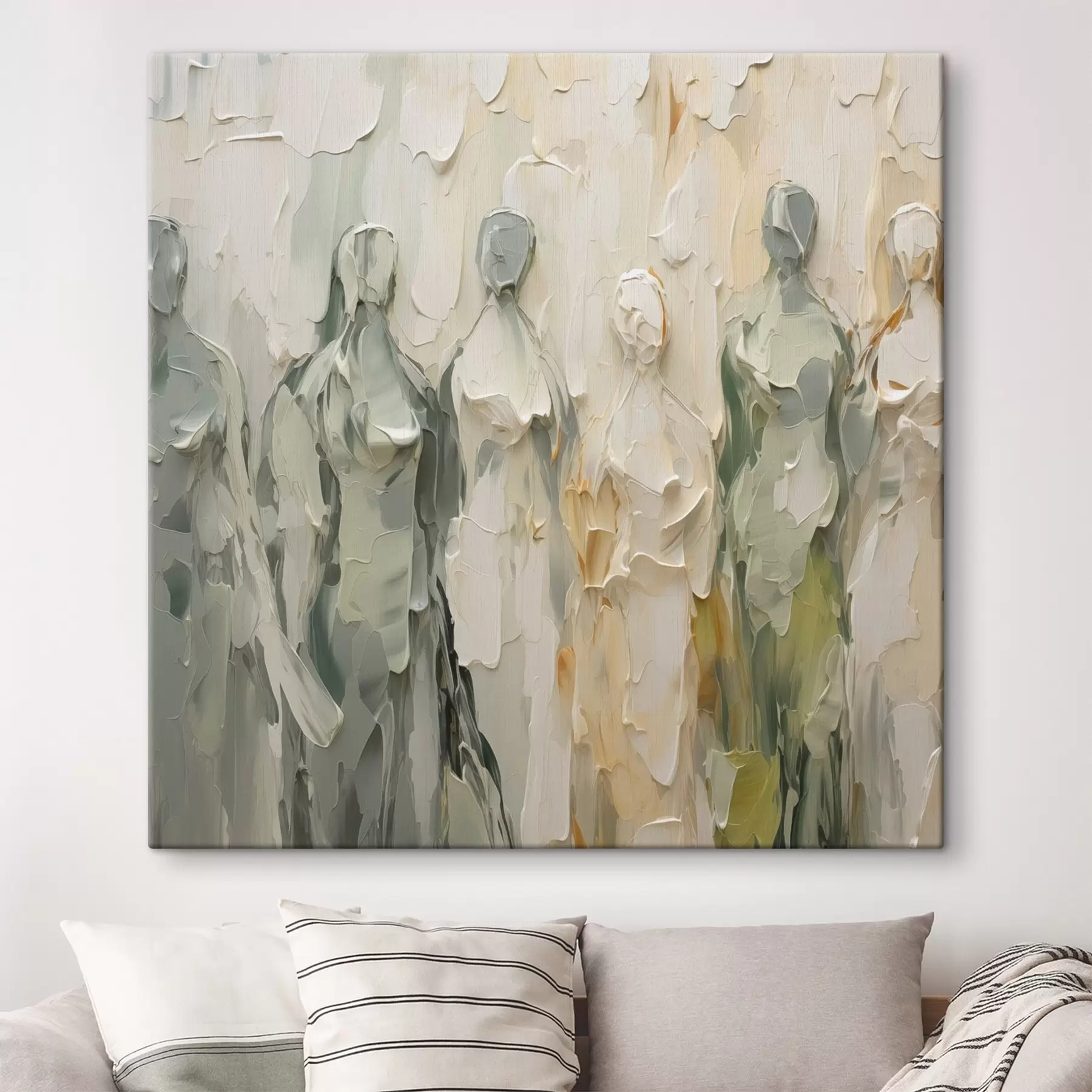 Glezna Abstraktas siluetas, gleznu imitācija s48275