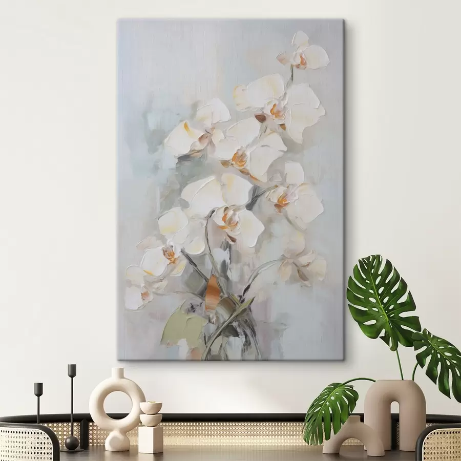 Glezna Orhideju zaru imitācijas glezniecība s48321
