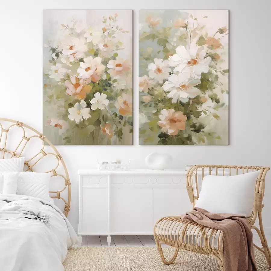 Fototapetes Ziedu imitācija glezniecība m30188