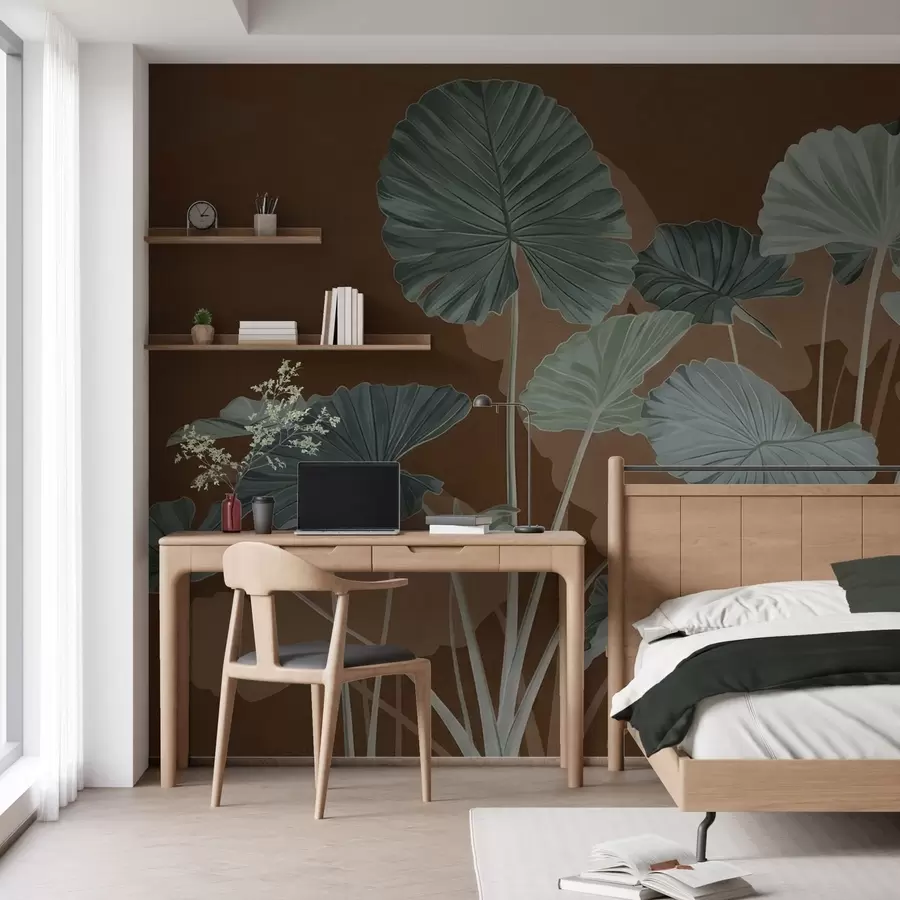 Fototapetes Krāsoto lotosu dārzs w05364v1