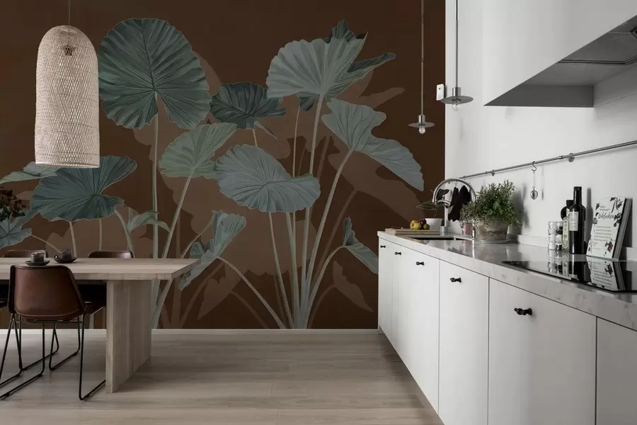 Fototapetes Krāsoto lotosu dārzs w05364v1