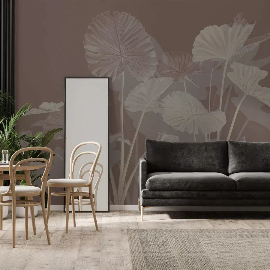 Fototapetes Krāsoto lotosu dārzs w05364v2