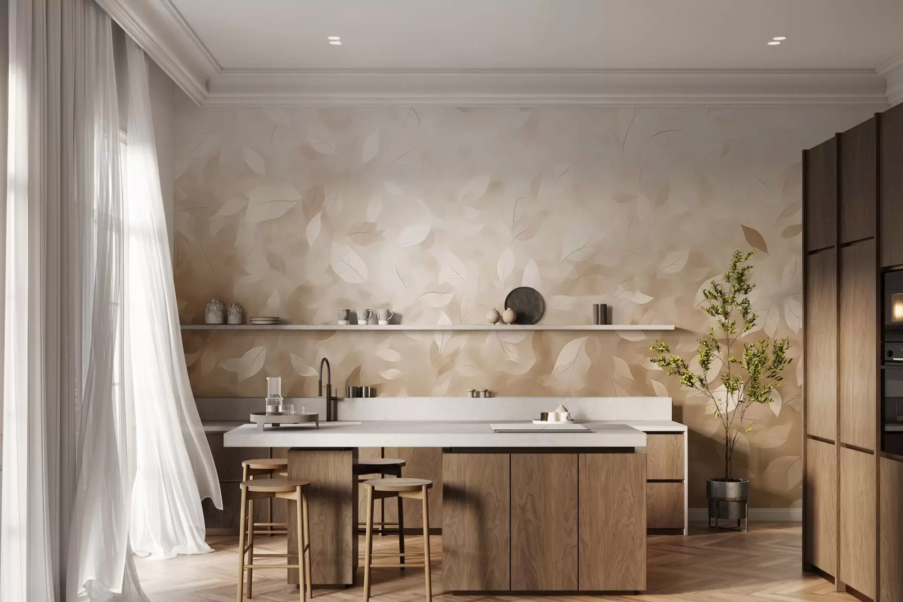 Fototapetes Lapu čuksti w05277